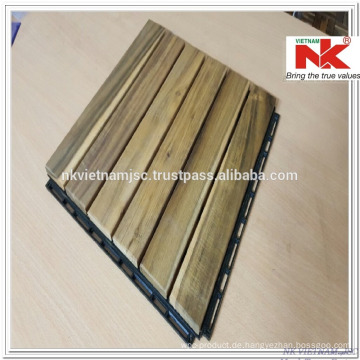 Outdoor Wasserdichte Acacia Decking Fliesen 30 * 30 * 1,9 cm dick